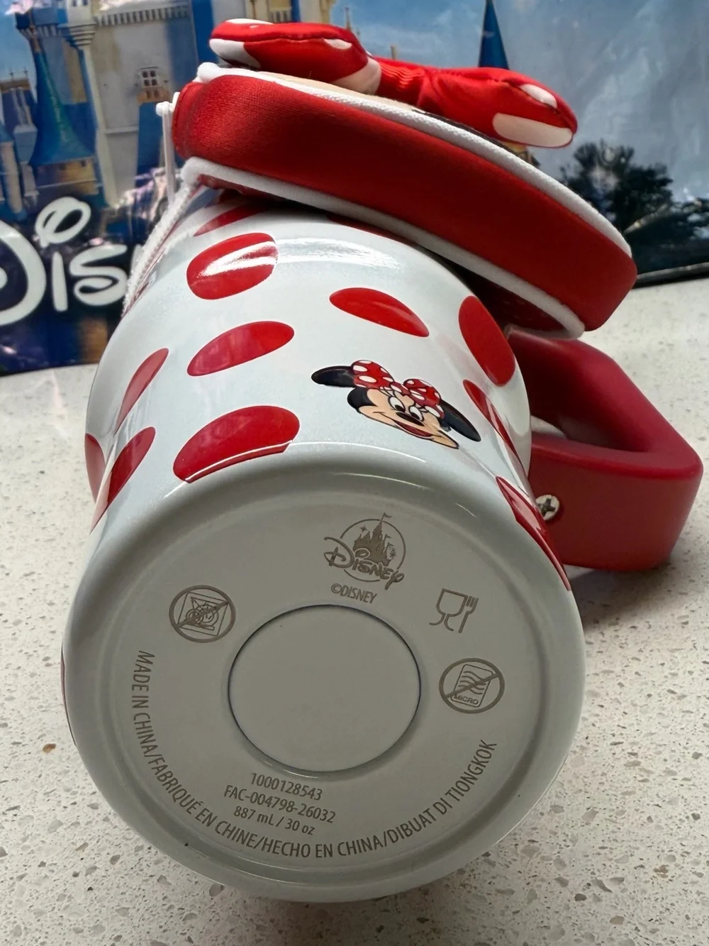 New 2026 Minnie Mouse 30oz Stainless Steel Travel Tumbler & Straw & Zip Case
